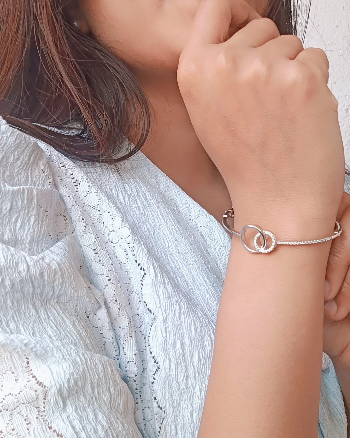 Eternal Circle Cuff Italian Bracelet