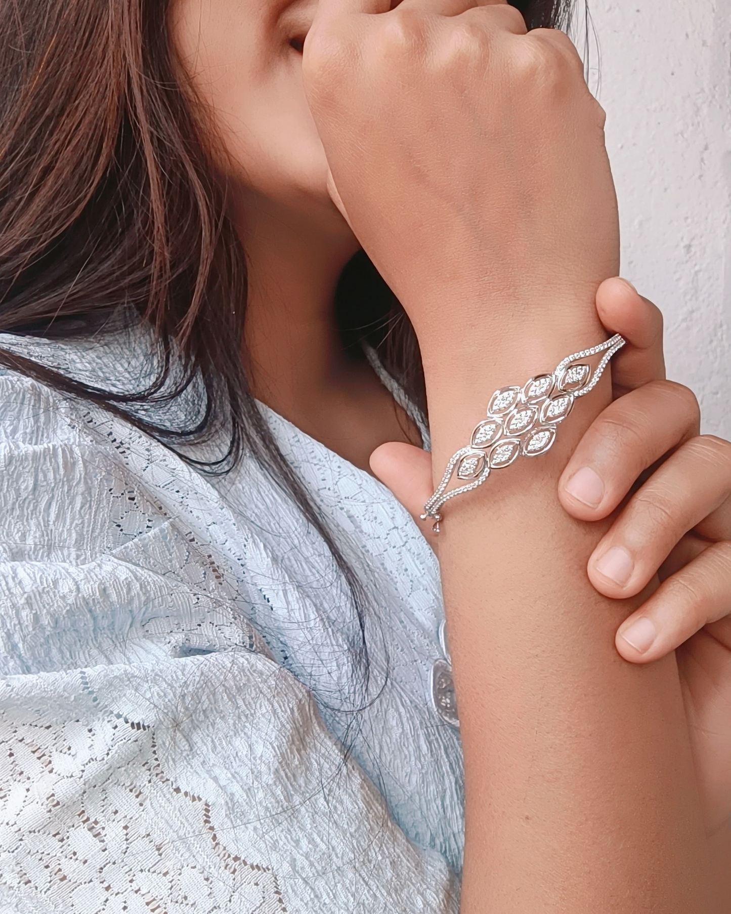 Graceful Bloom Silver Bracelet