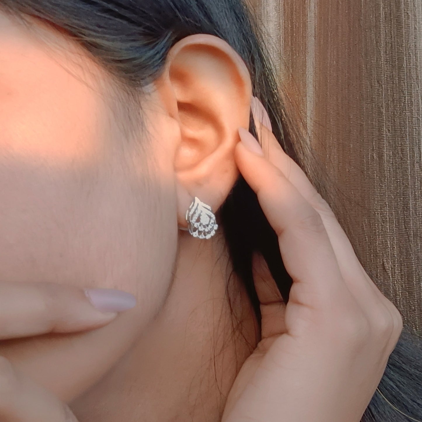 Royal Cascade Stud Earrings