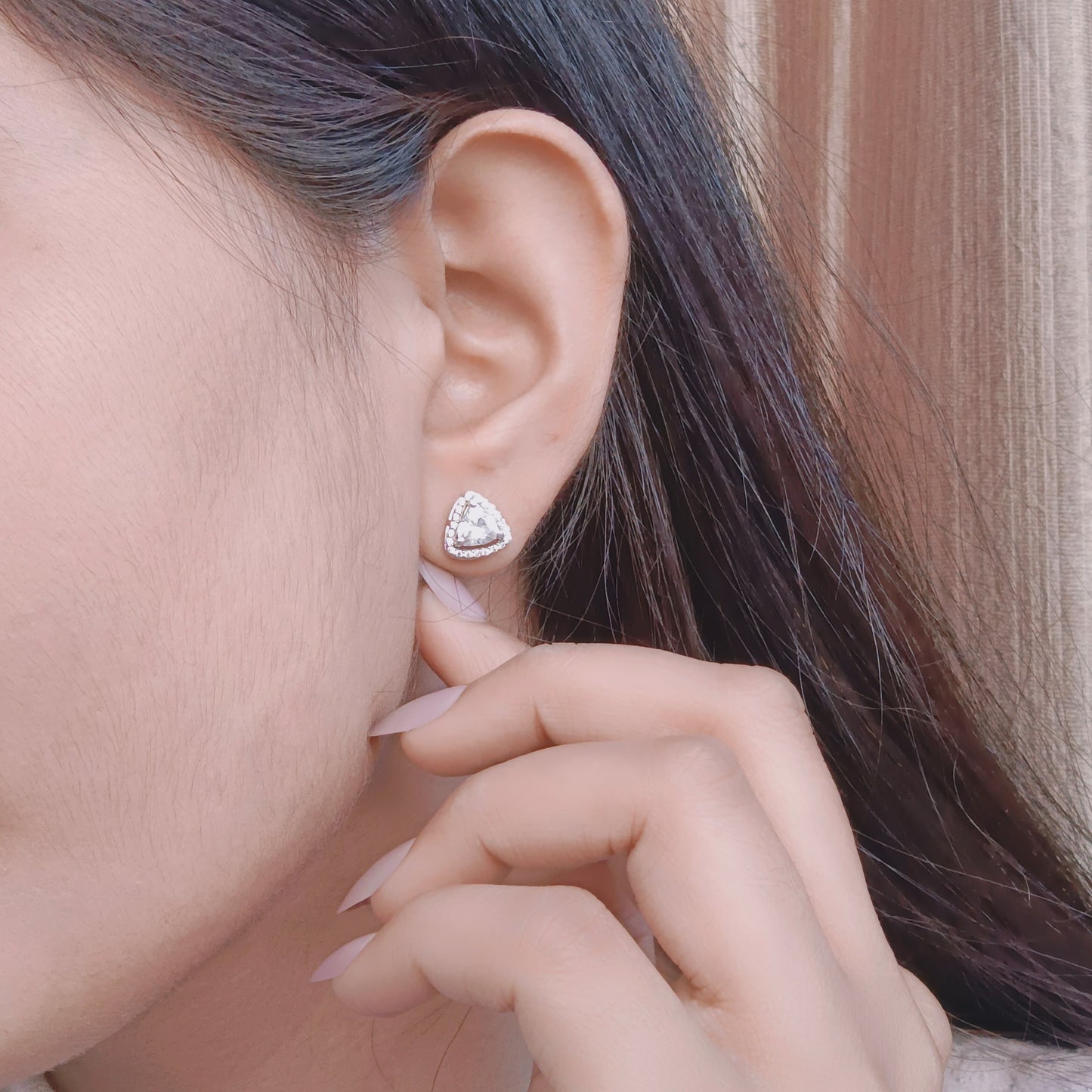 Trinity Glow Stud Earrings