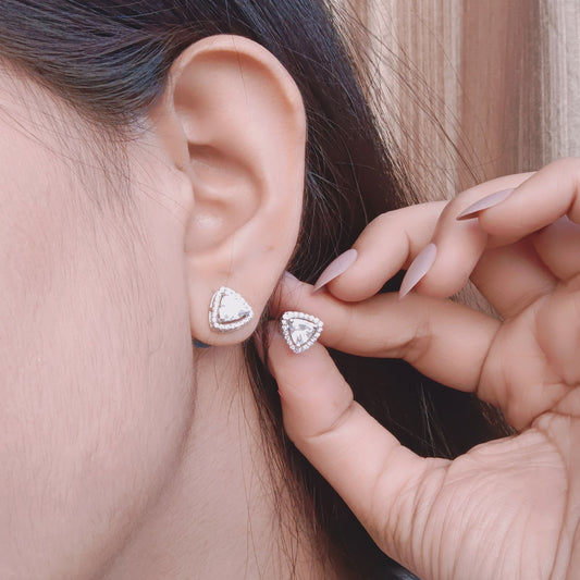 Trinity Glow Stud Earrings