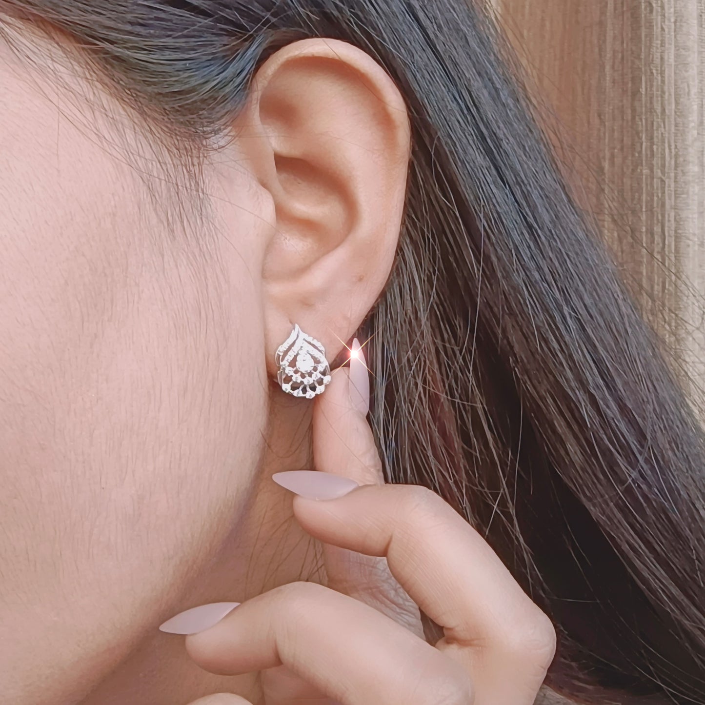 Royal Cascade Stud Earrings