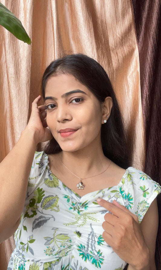 Cuddle Bear Silver Pendant