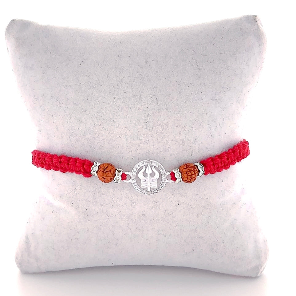 Divine Trishul Rudraksha Rakhi