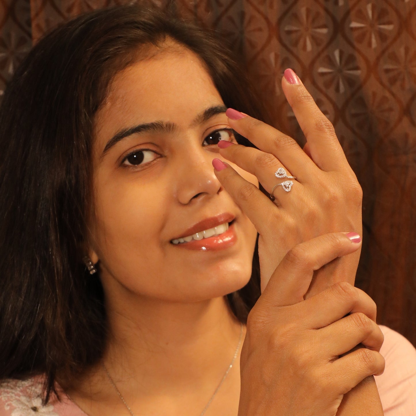 Heartfelt Elegance Love-Crafted Silver Ring