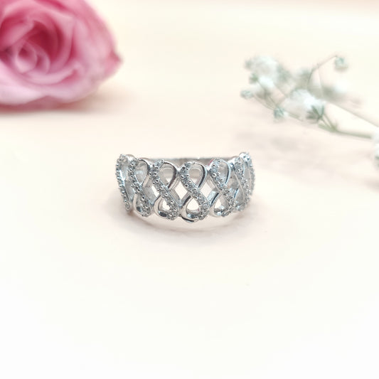 Infinity Bonding Elegant Pandora Silver Ring for Women