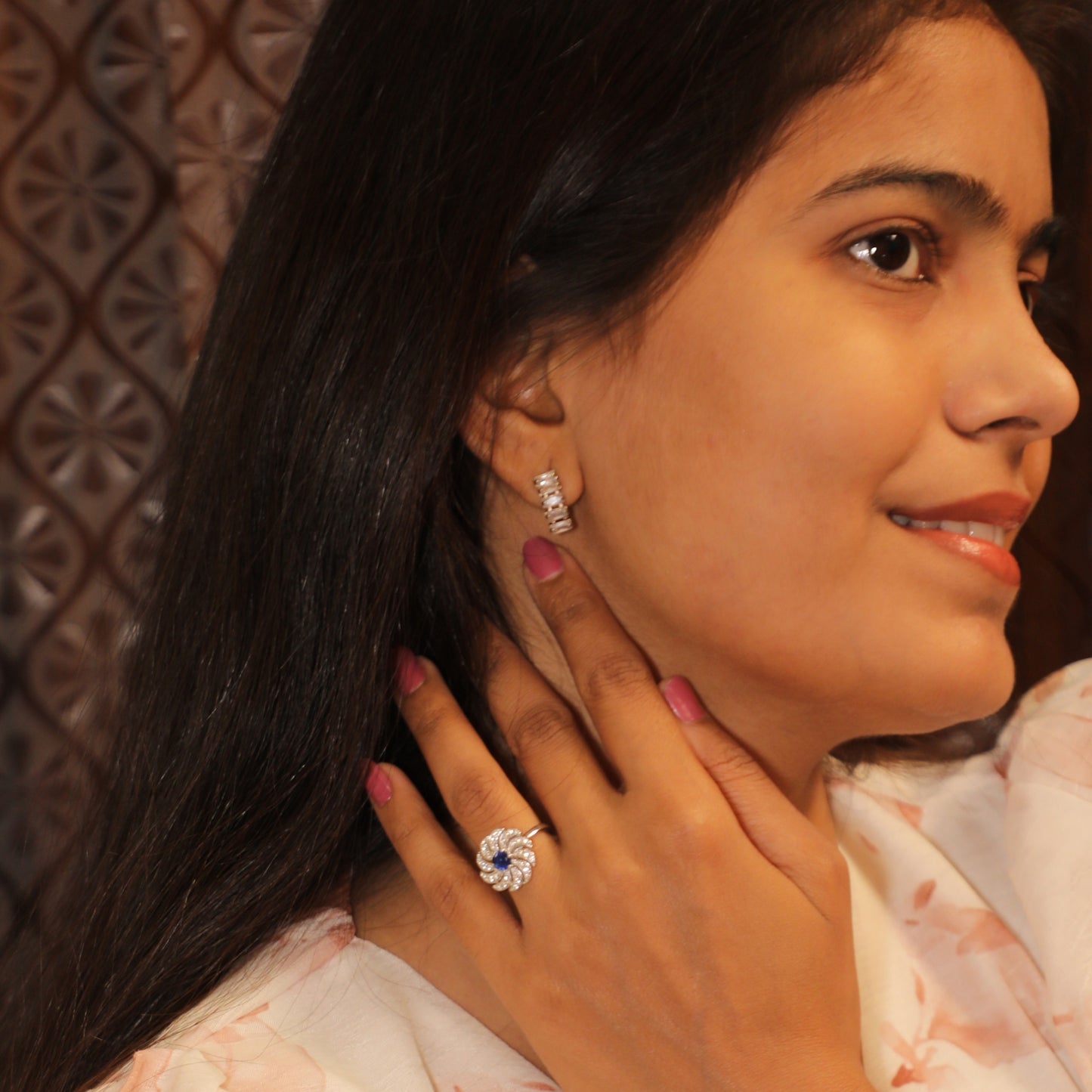 Pink Paradise Blooming Flower Ring