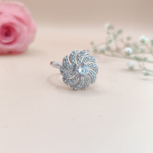 Pink Paradise Blooming Flower Ring