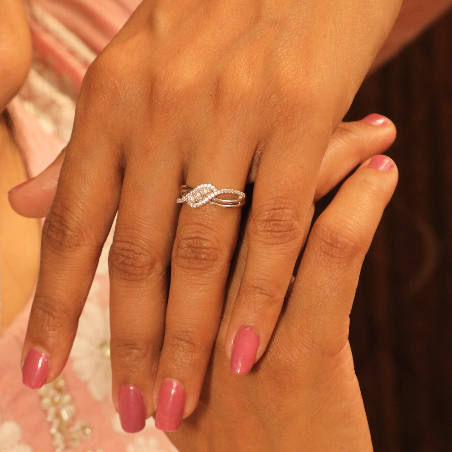 Radiant Lumina Stylish Knot Silver Ring