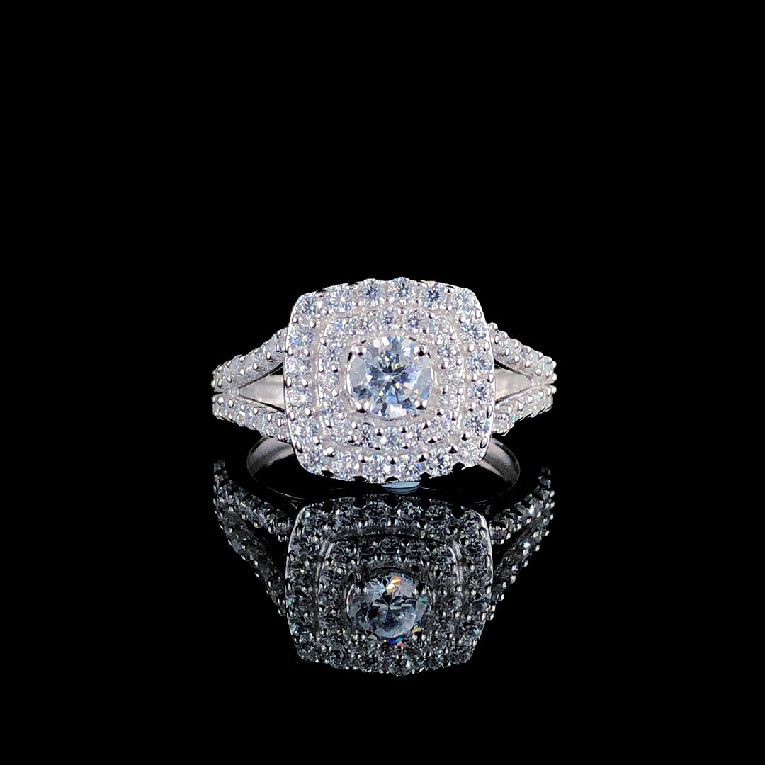 Stellar Radiance Luxe Silver Ring