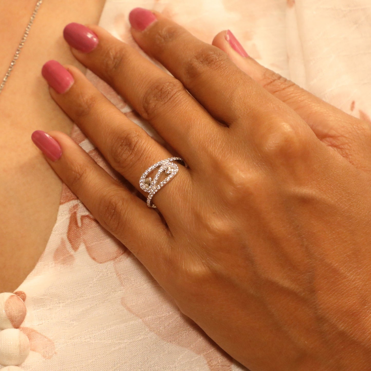 Infinity Heart CZ Silver Ring - Symbol of Endless Love