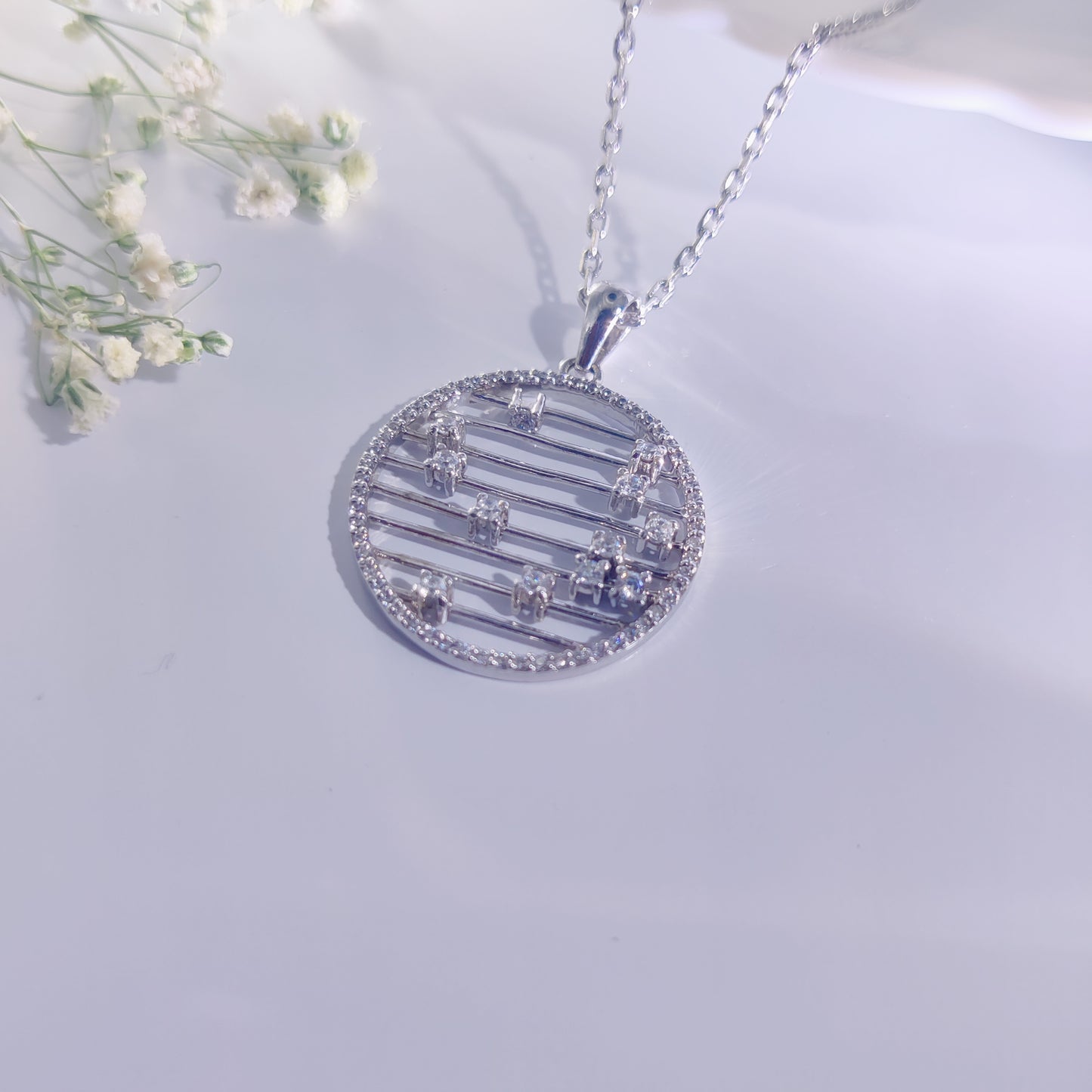Celestial Harmony Silver Pendant