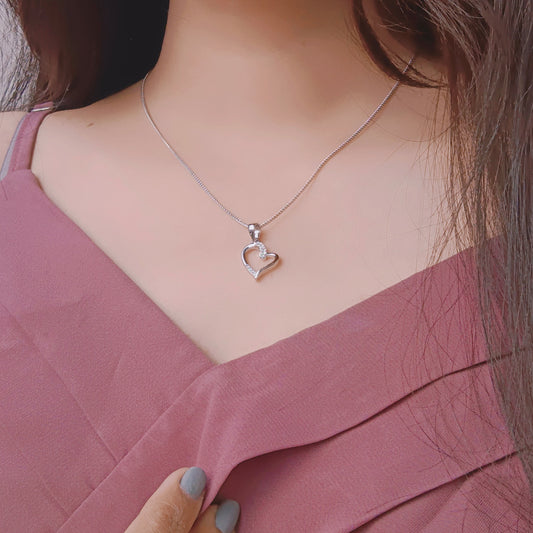 Whispering Heart Silver Pendant