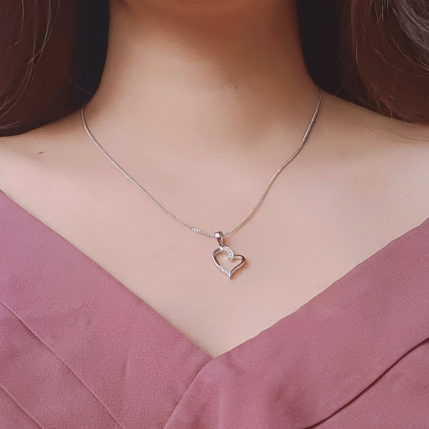 Whispering Heart Silver Pendant