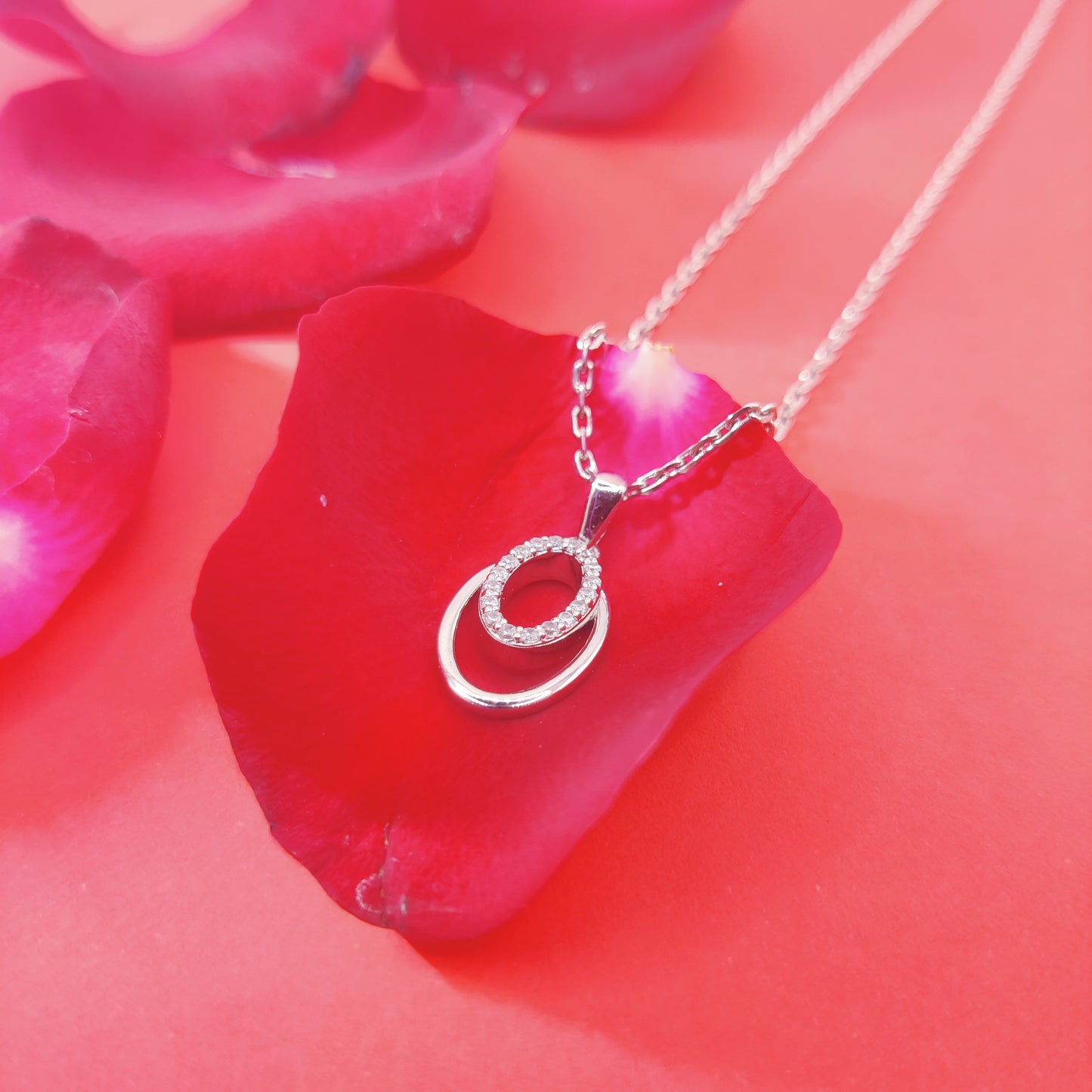 Infinity Glow Silver Pendant