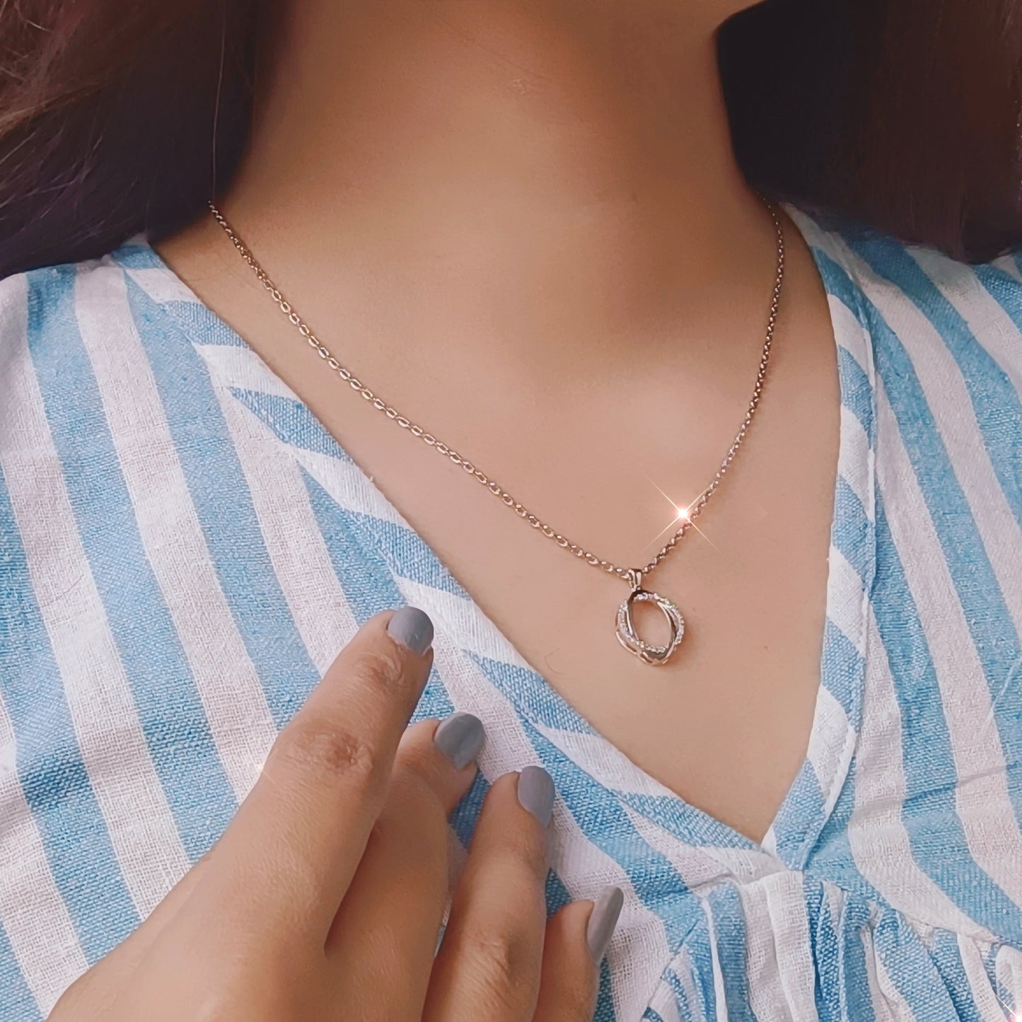 Eternal Bond Silver Pendant