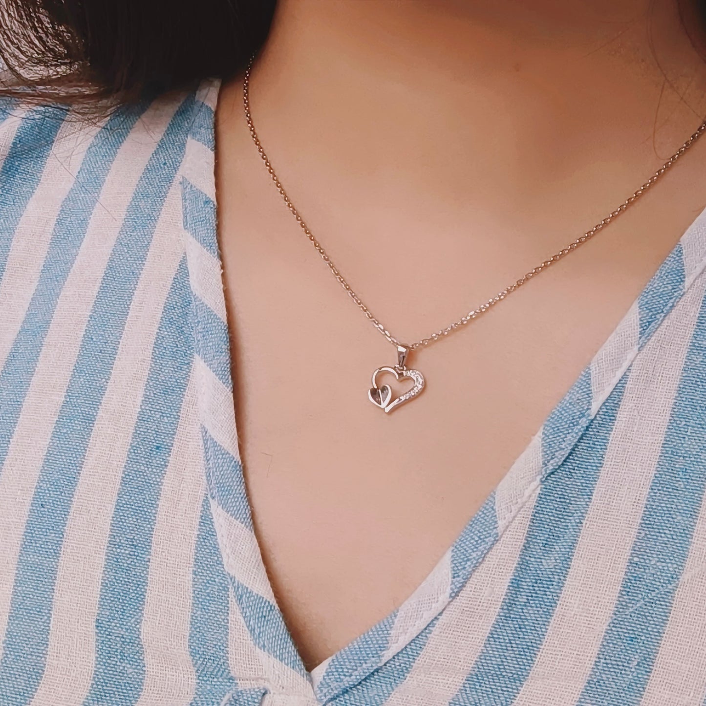 Loving Embrace Silver Pendant