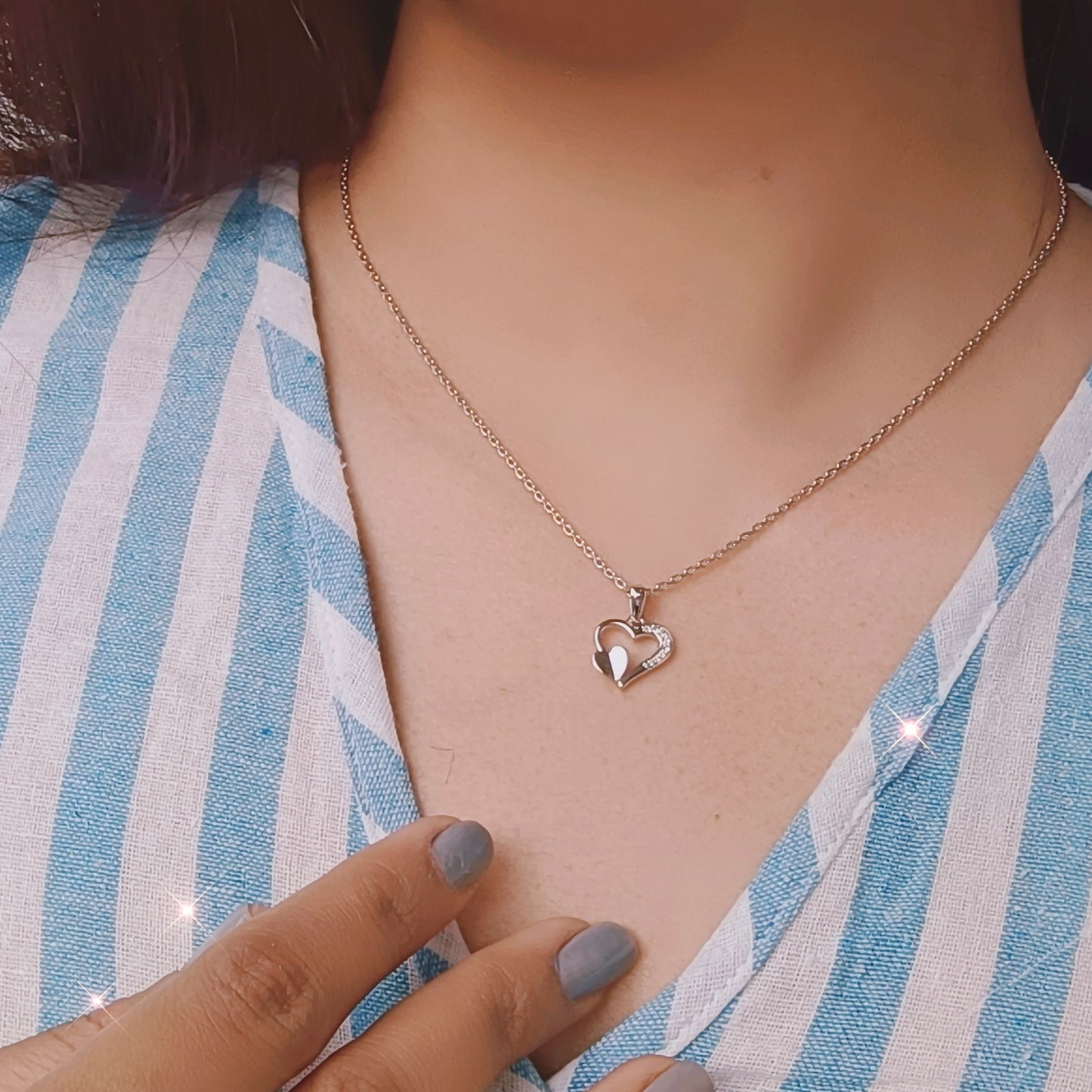 Loving Embrace Silver Pendant