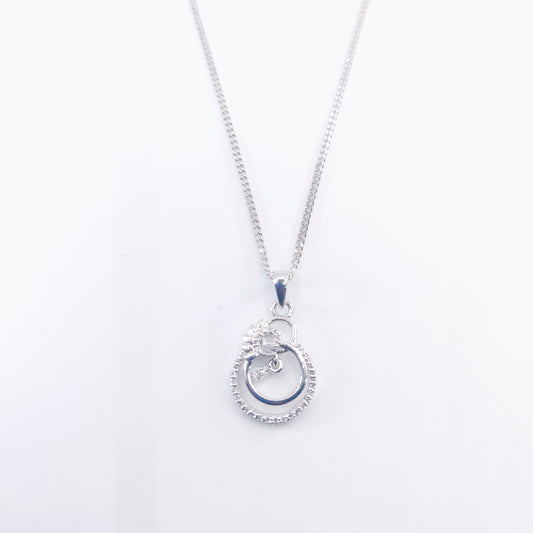 Dewdrop Bloom Silver Pendant