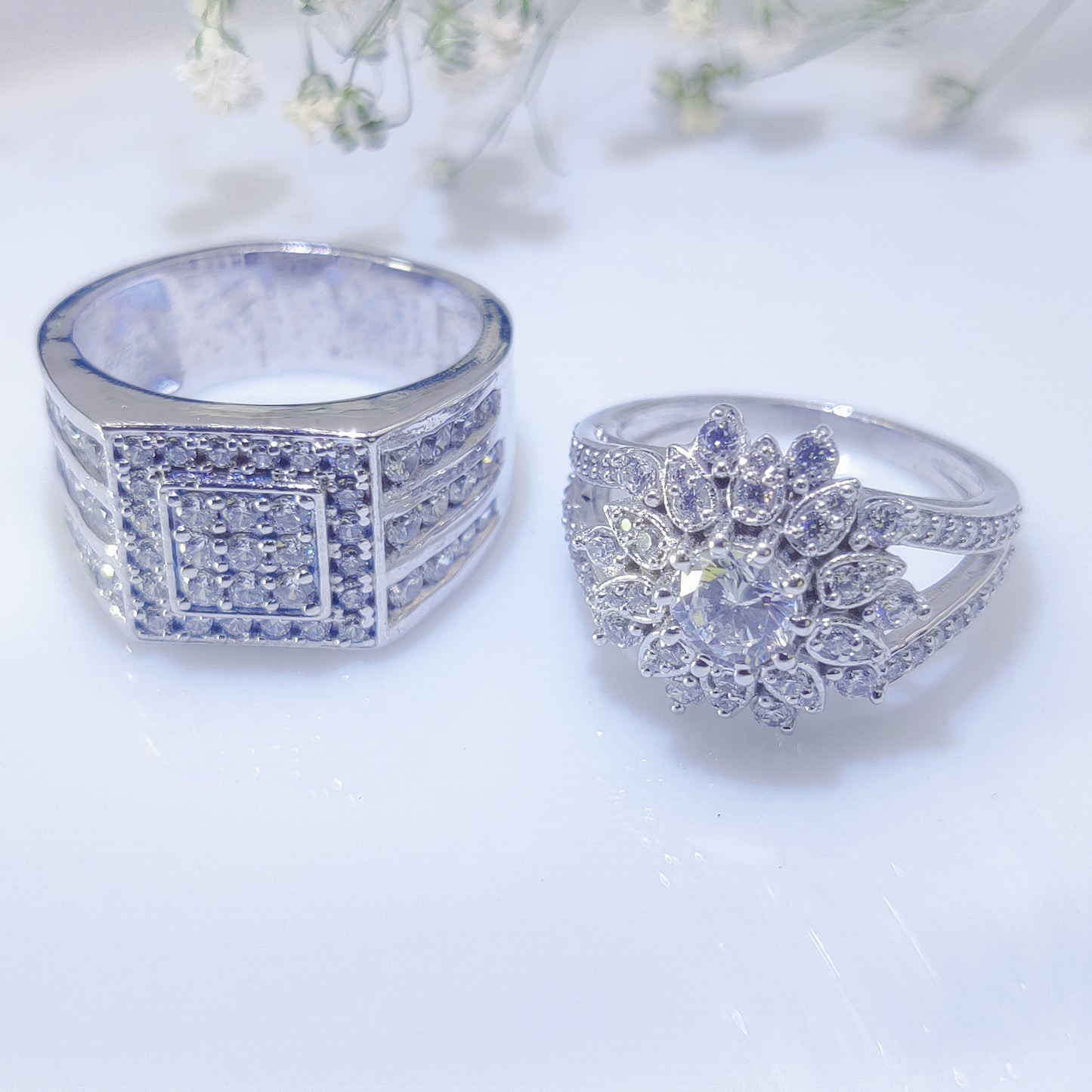 Eternal Radiance Couple Rings