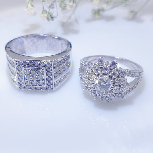 Eternal Radiance Couple Rings