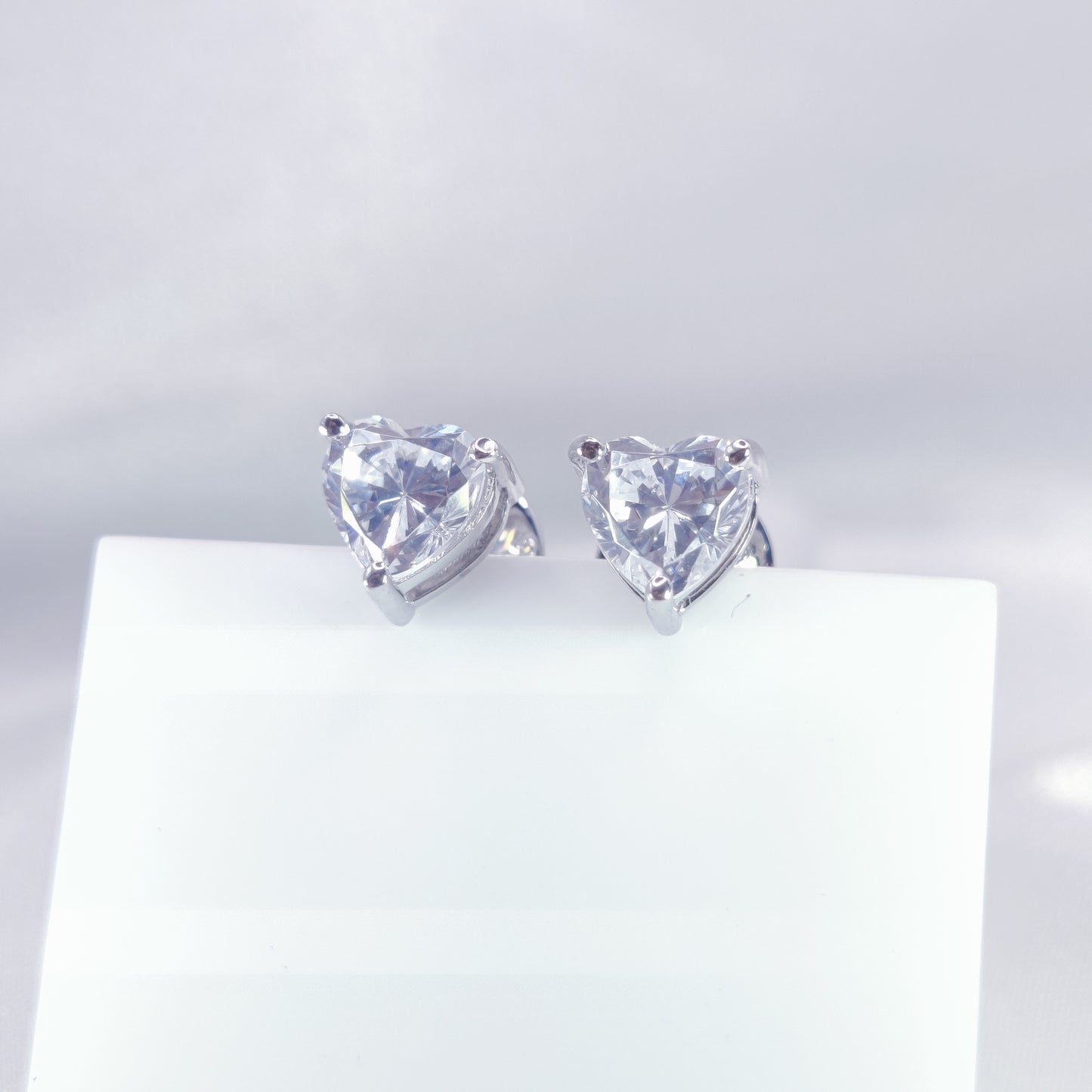 Glow Heart Stud Earrings