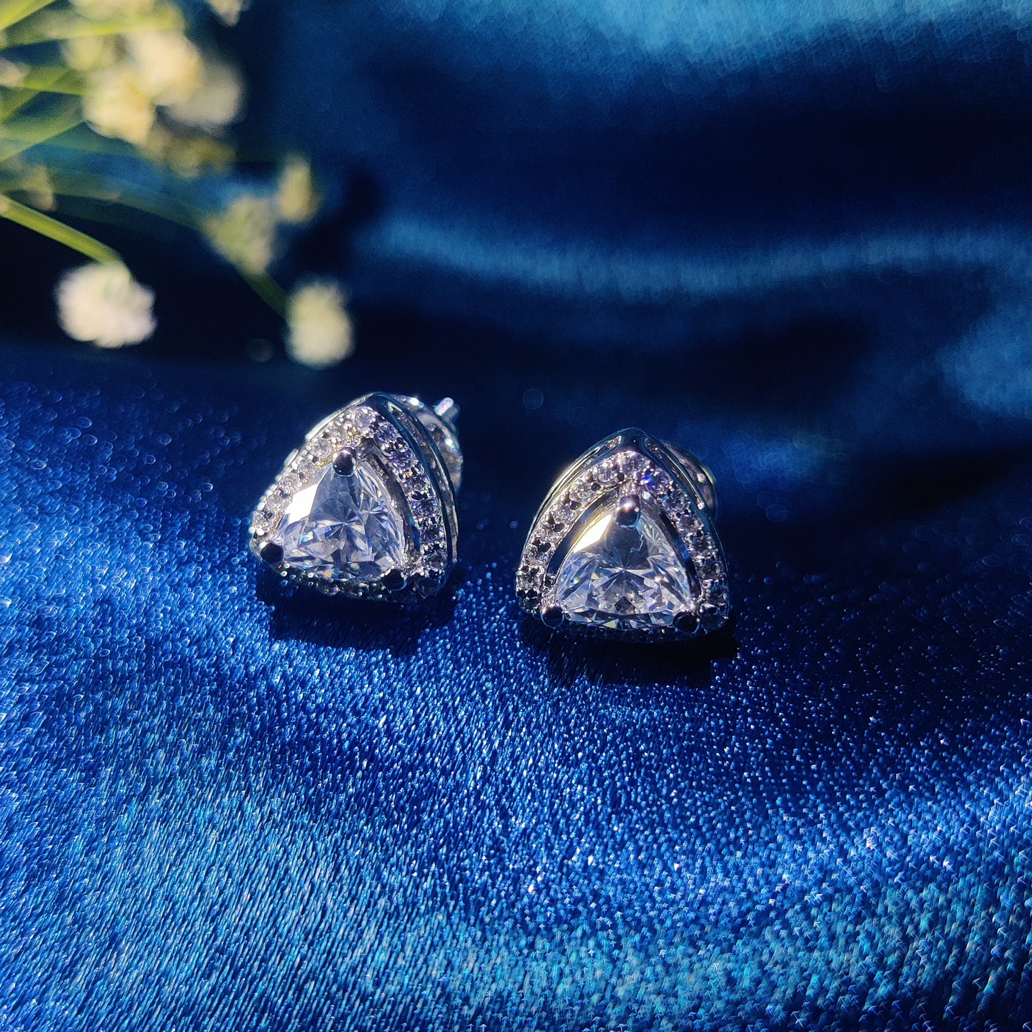 Trinity Glow Stud Earrings