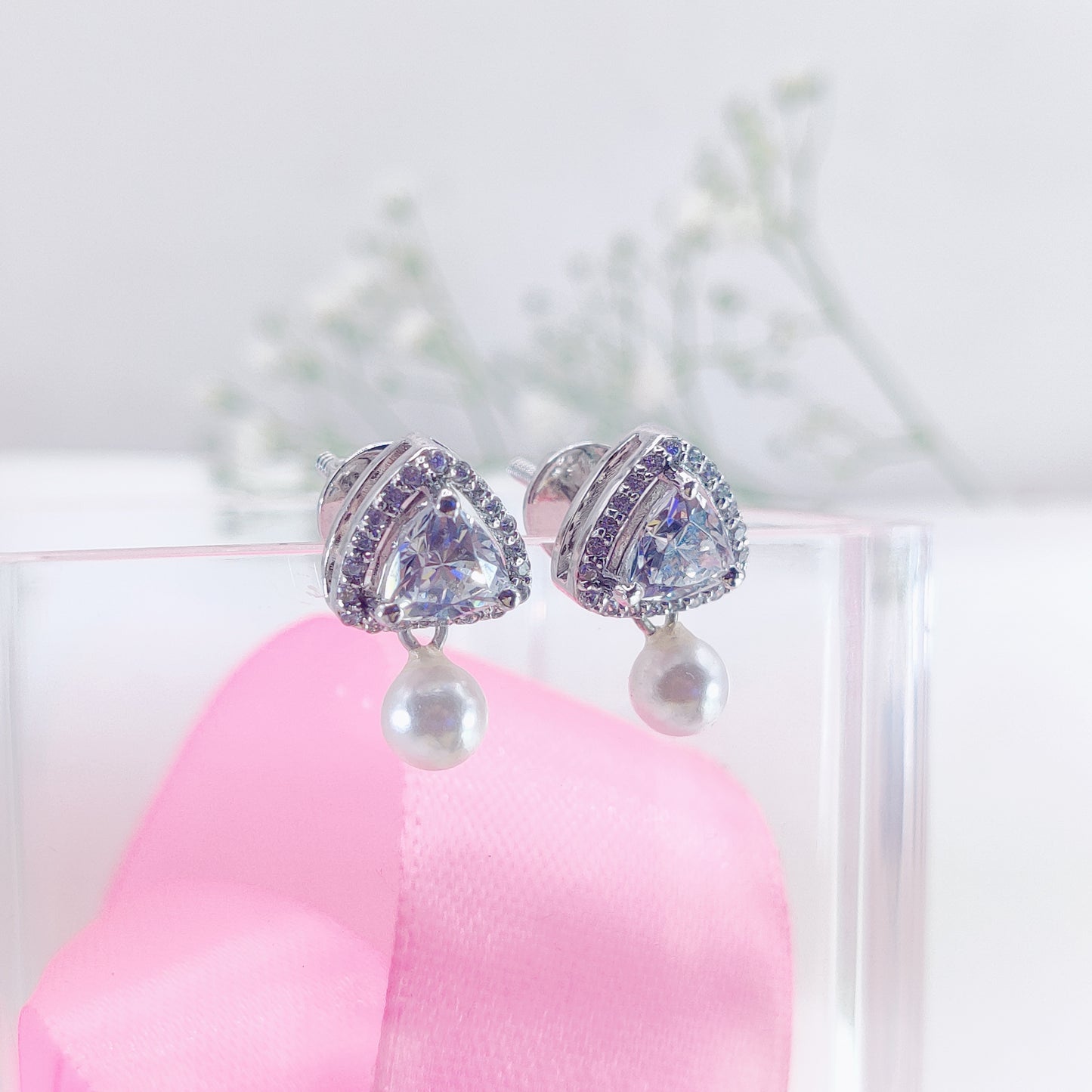 Trinity Glow Stud Earrings