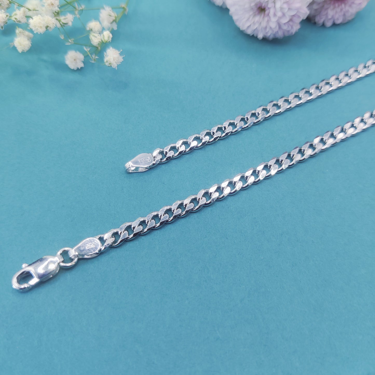 Classic Cuban Silver Chain for Men
