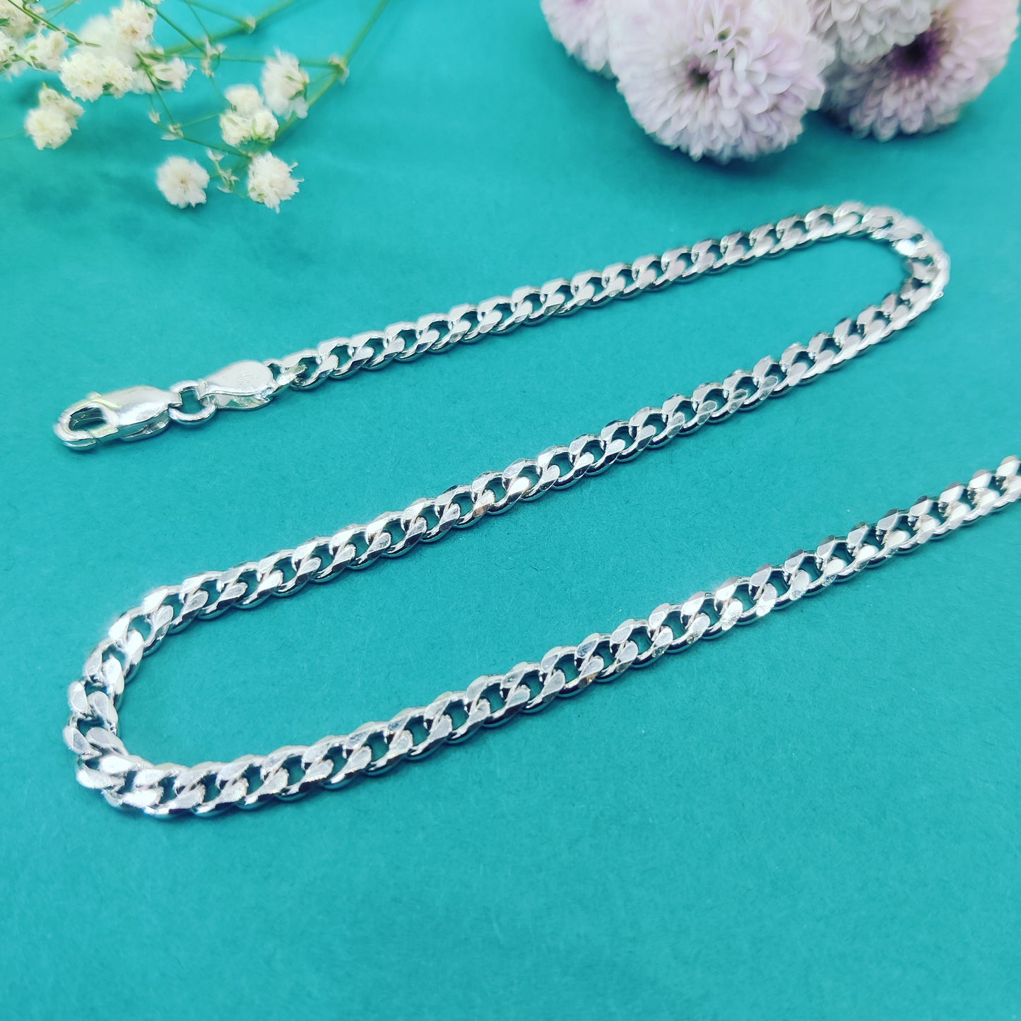 Classic Cuban Silver Chain for Men