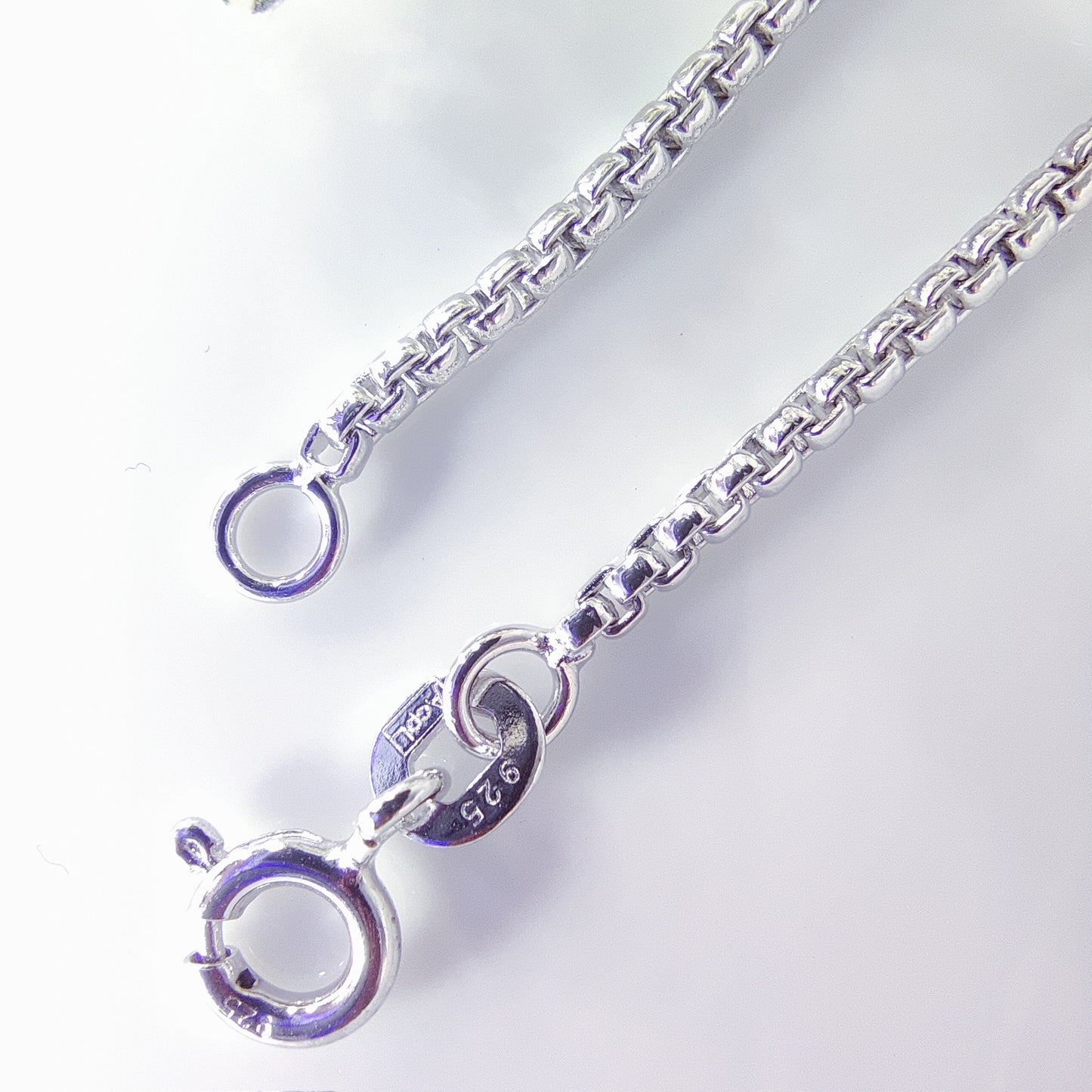 Sleek Box Silver Chain for Men