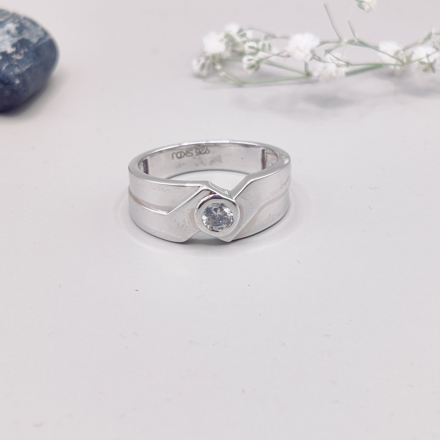 Valor Crest Silver Ring