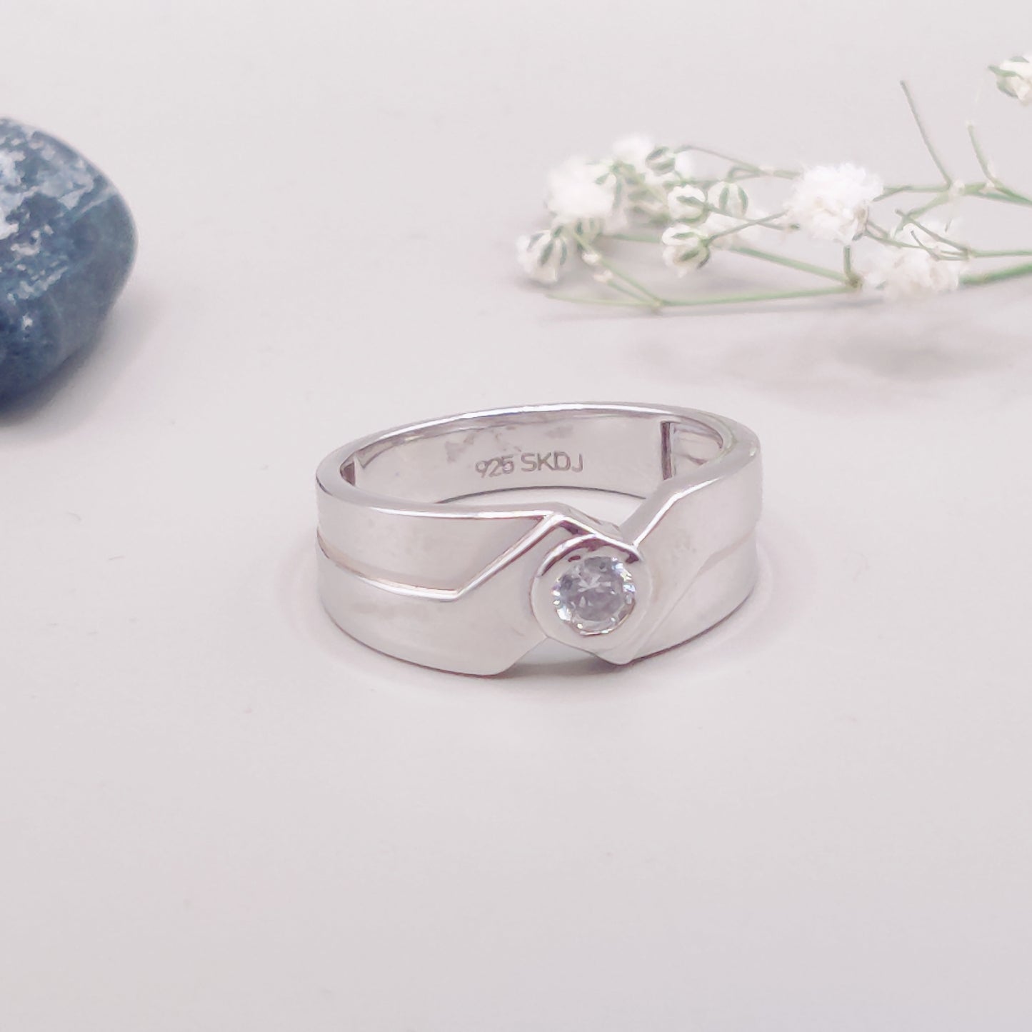 Valor Crest Silver Ring