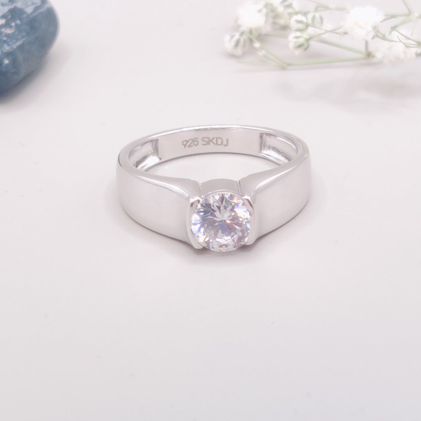 Bold Vision Solitaire Ring