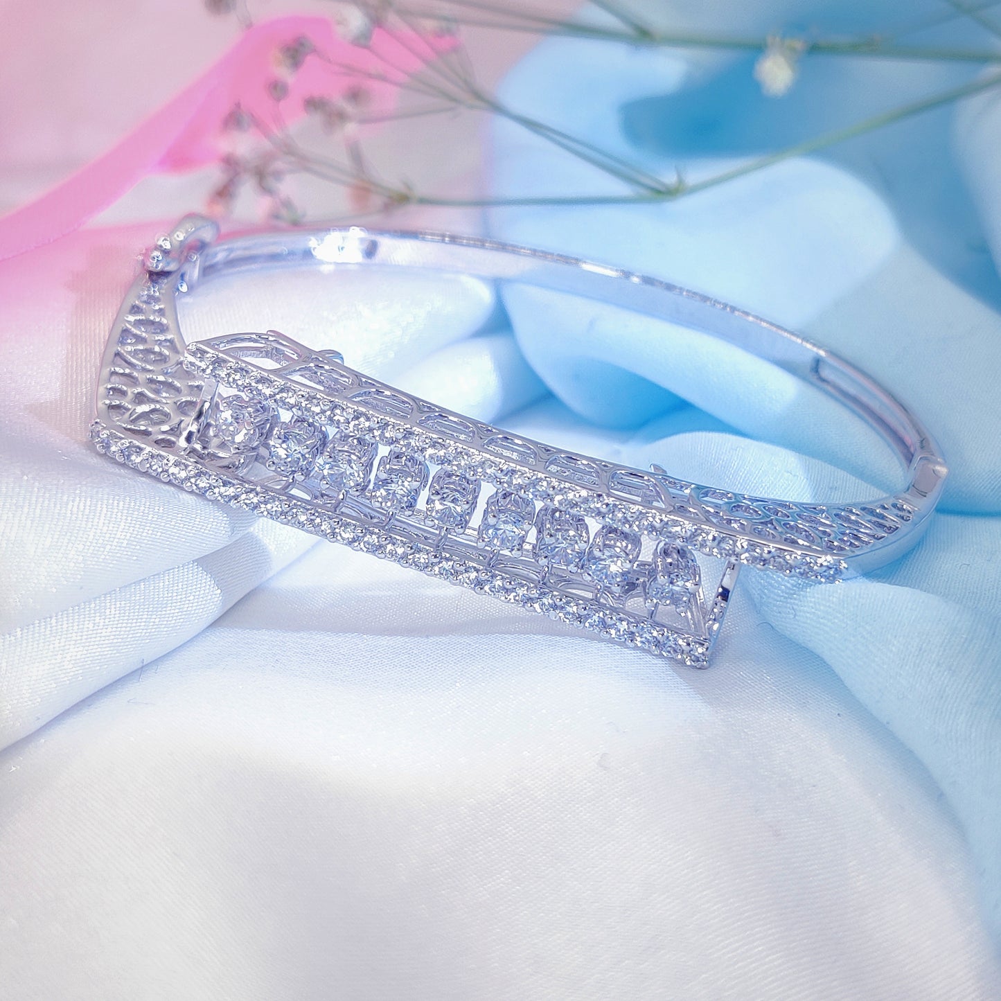 Regal Radiance Silver Bracelet