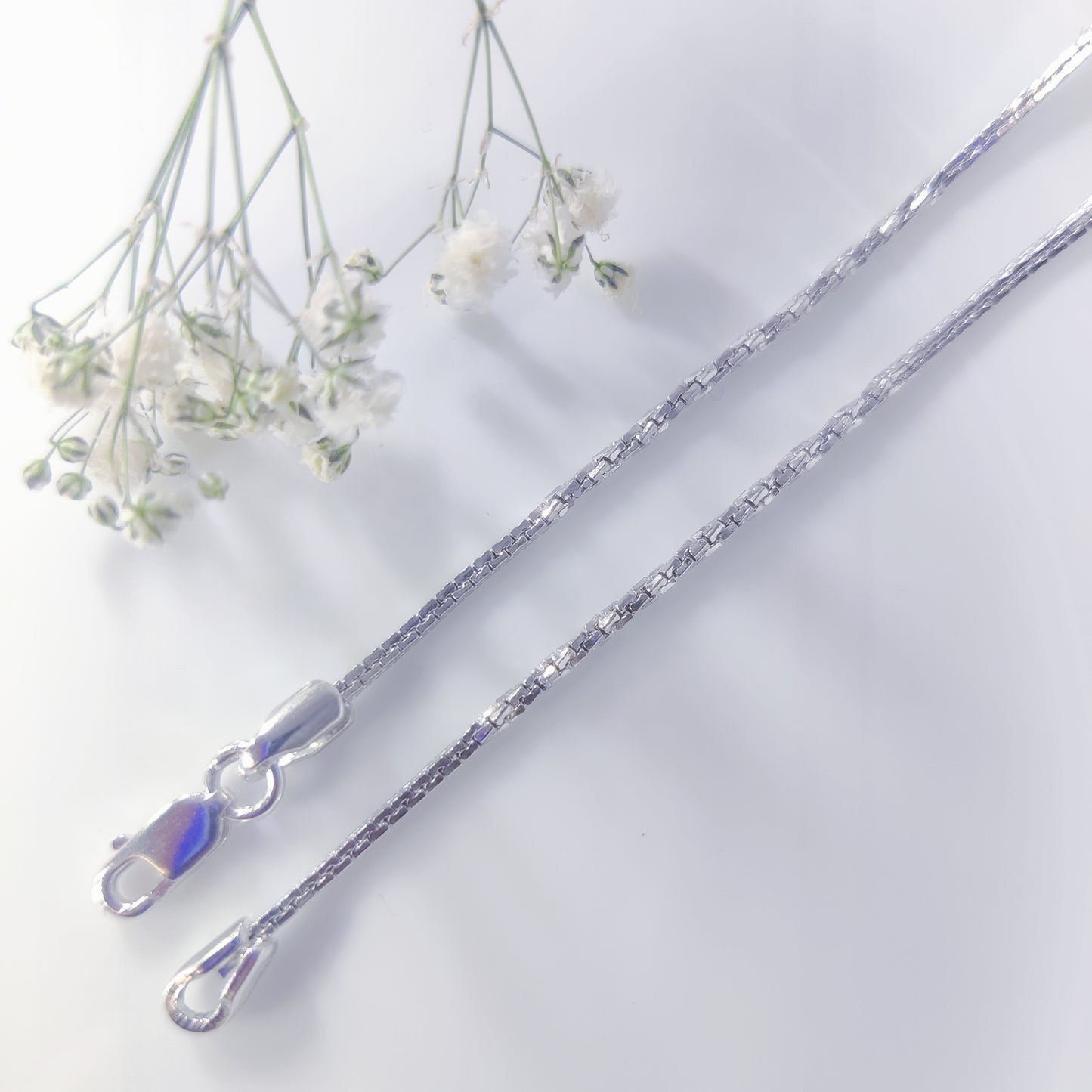 Radiant Flow Silver Chain