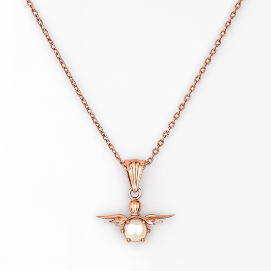 Angel Whisper Pearl Silver Pendant