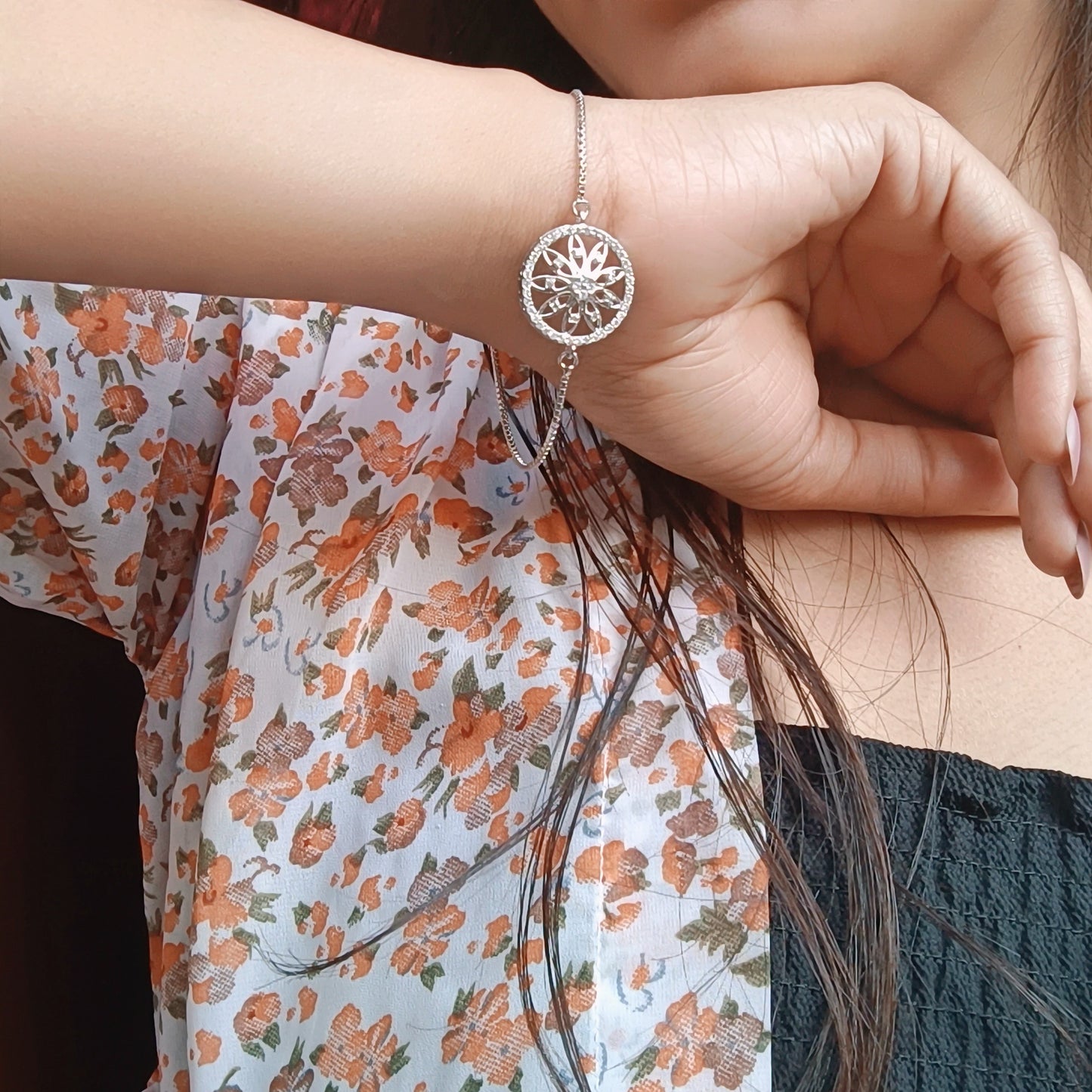 Celestial Bloom Charm Bracelet