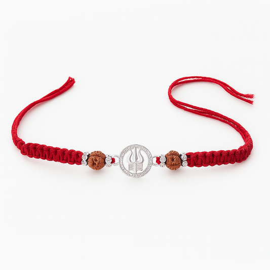 Divine Trishul Rudraksha Rakhi