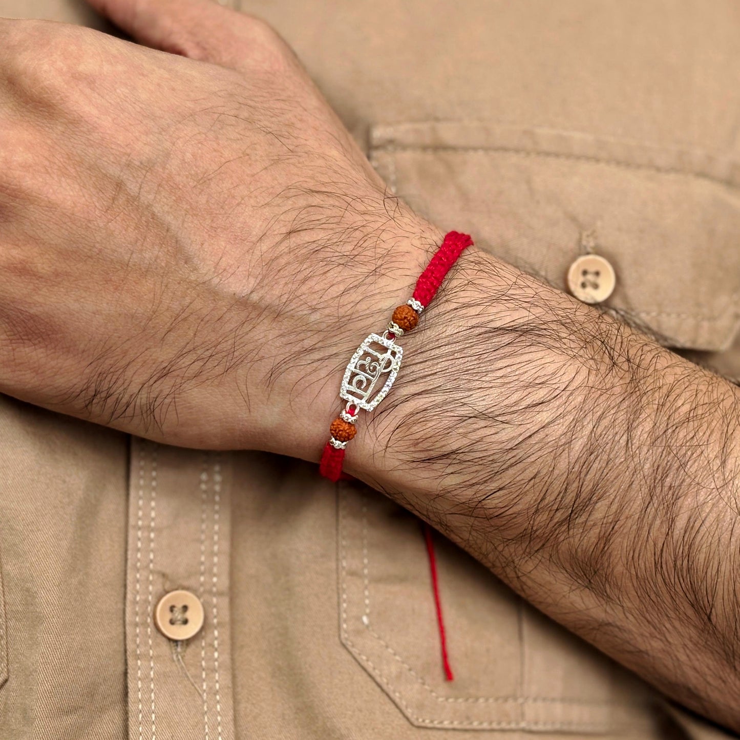 Shivaya Rudraksha Blessings Rakhi