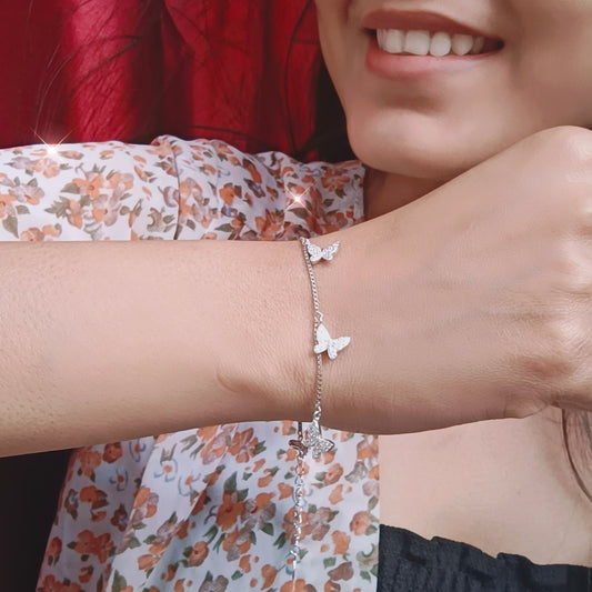 Flutter Charm Butterfly Bracelet