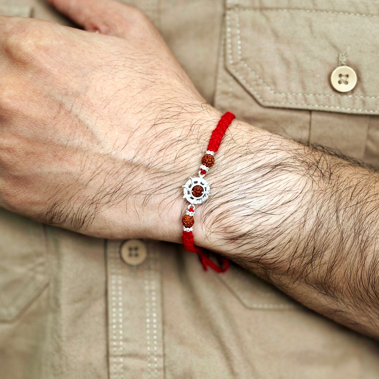 Rudraksha Chakra Protection Rakhi