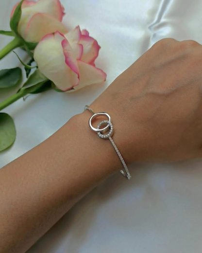 Eternal Circle Cuff Italian Bracelet