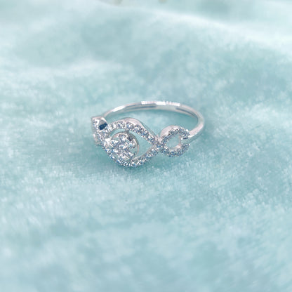 Twisted Halo Spark Ring