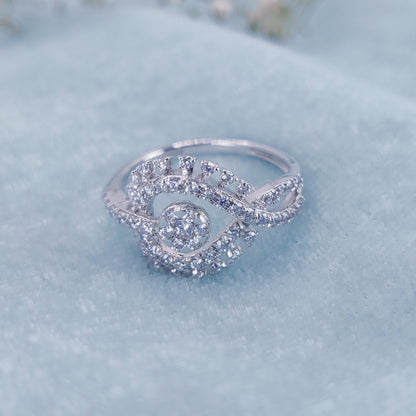 Radiant Swirl Spark Ring