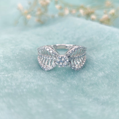 Whispering Leafy Wings Ring