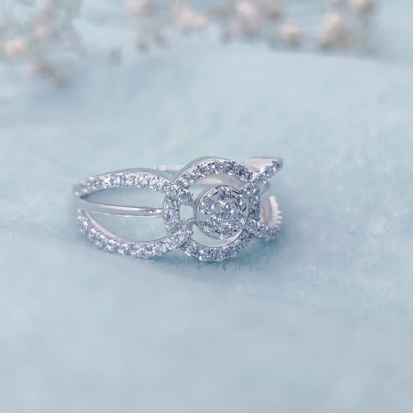 Celestia Link Silver Ring