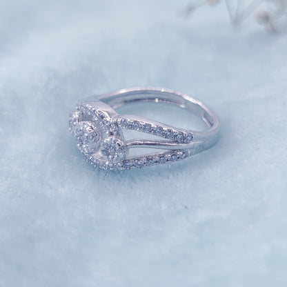 Crown Row Sparkle Ring