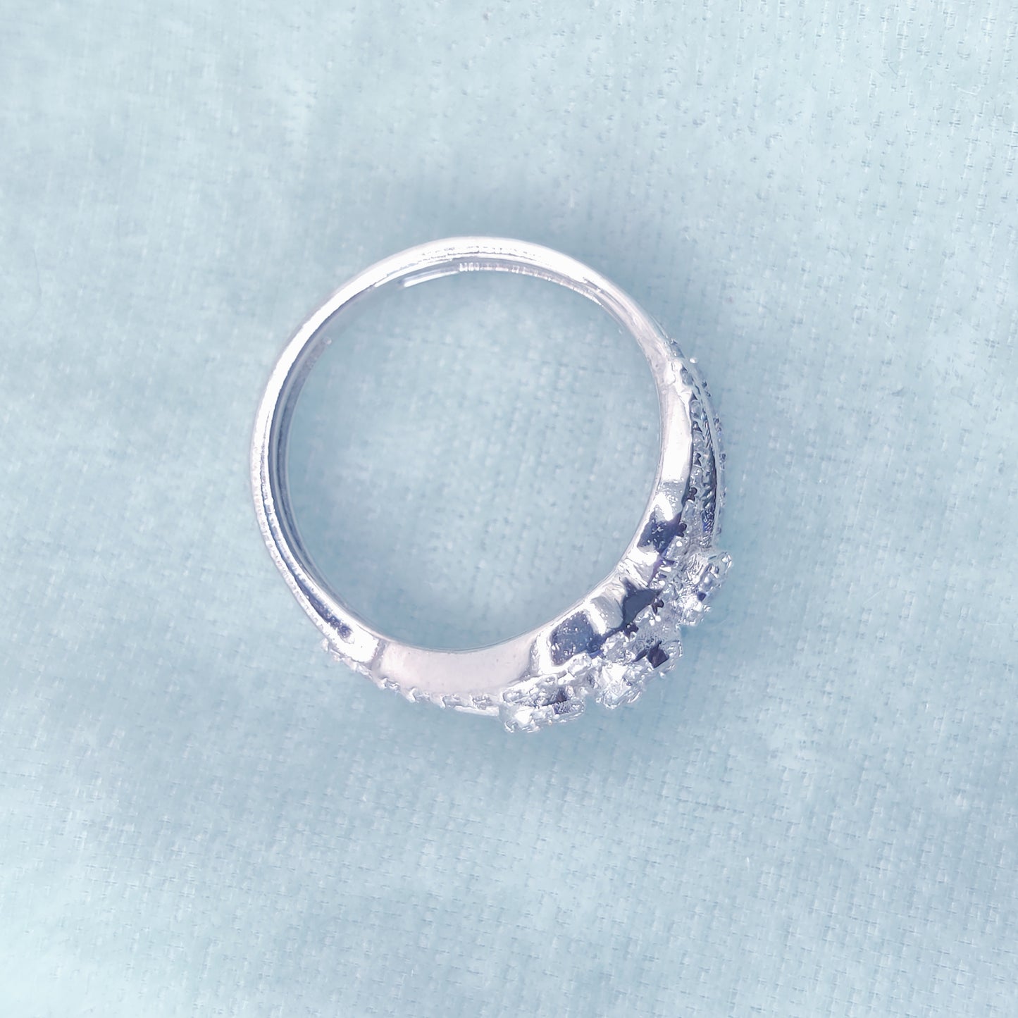 Crown Row Sparkle Ring