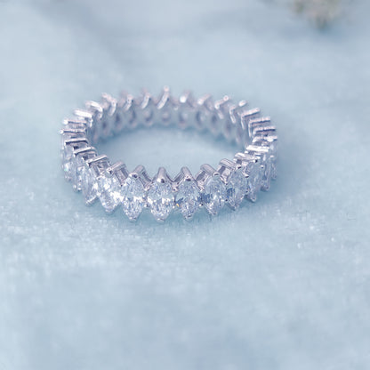 Crowned Spark Marquise Ring